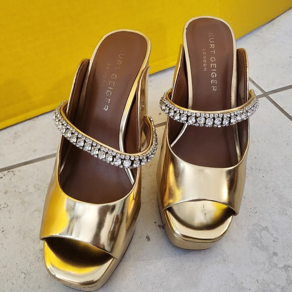 Kurt Geiger Gold Women's Shoes - Picture 5 of 9